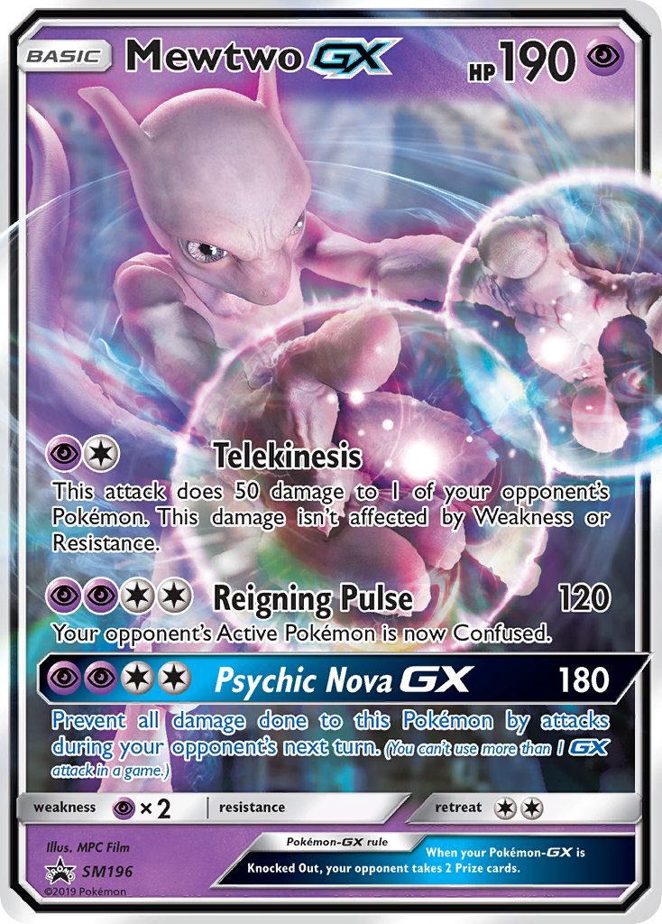 Mewtwo-GX — SM Black Star Promos #196 / 248
