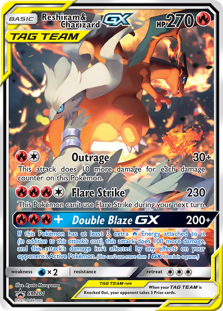 Reshiram & Charizard-GX — SM Black Star Promos #201 / 248