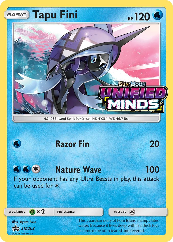Tapu Fini — SM Black Star Promos #203 / 248