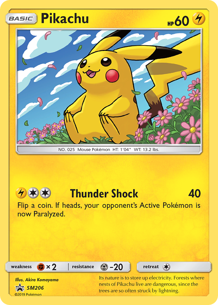 Pikachu — SM Black Star Promos #206 / 248