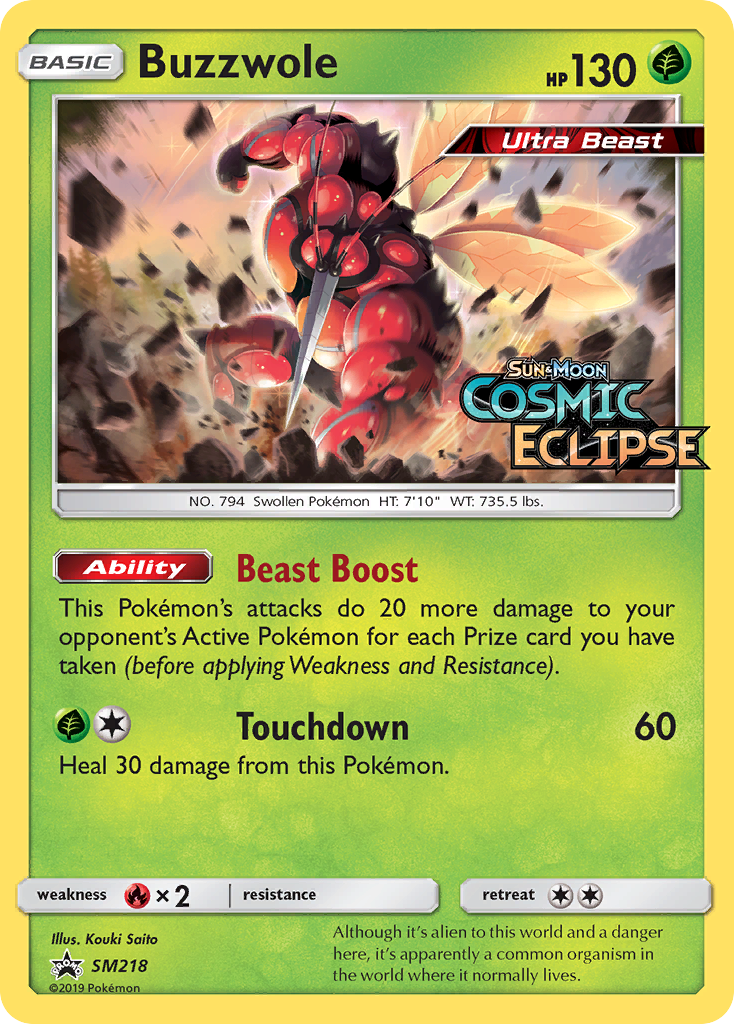 Buzzwole — SM Black Star Promos #218 / 248