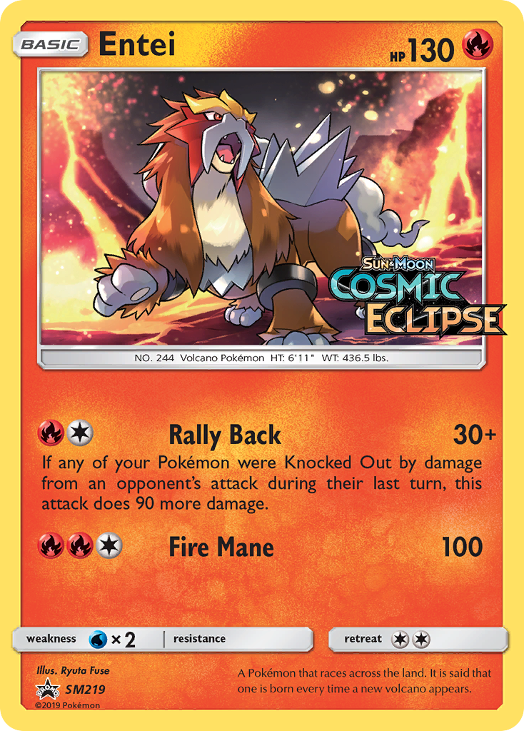 Entei — SM Black Star Promos #219 / 248