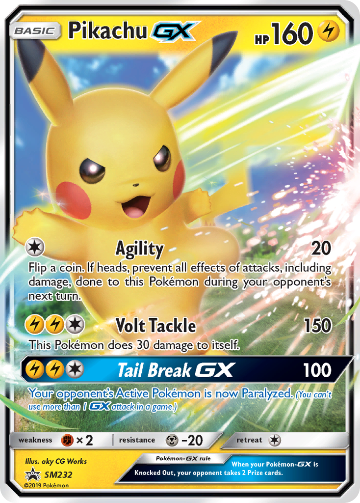 Pikachu-GX — SM Black Star Promos #232 / 248