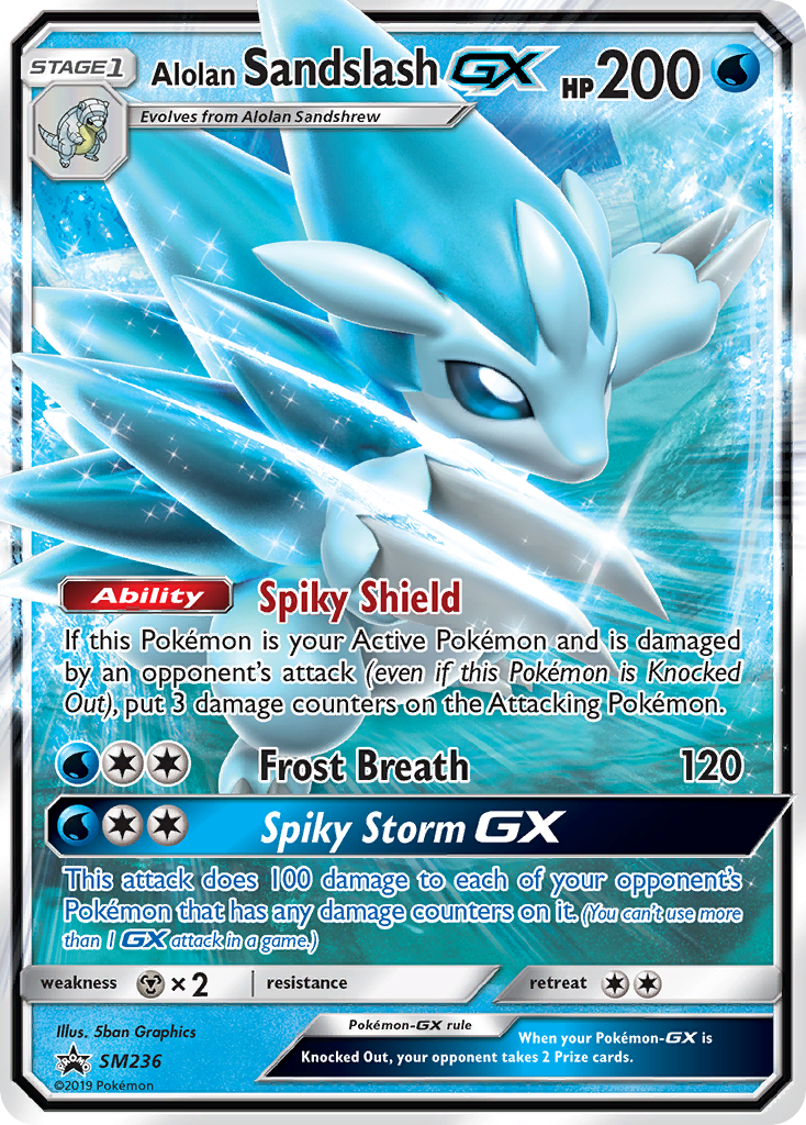 Alolan Sandslash-GX — SM Black Star Promos #236 / 248