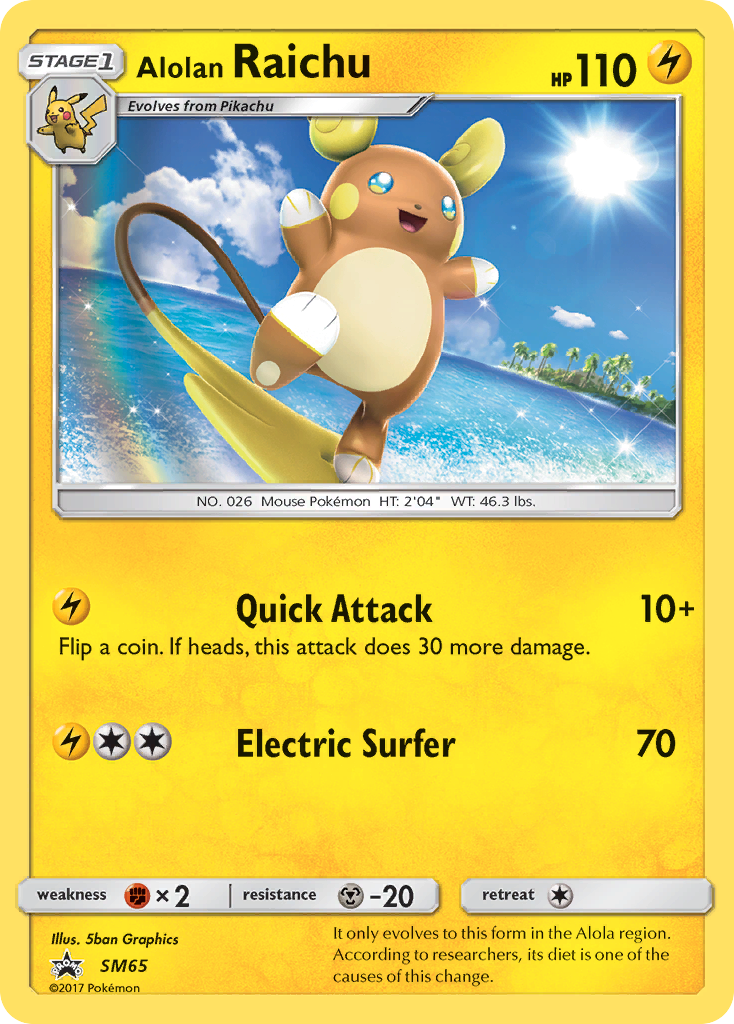 Alolan Raichu — SM Black Star Promos #065 / 248