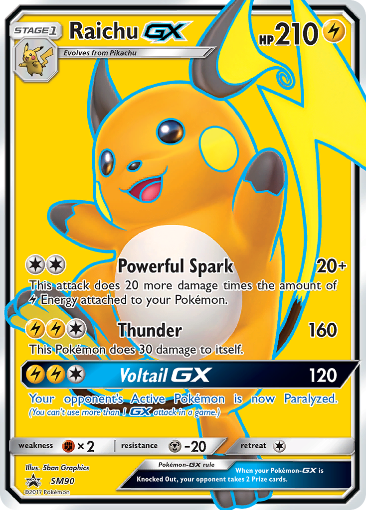 Raichu-GX — SM Black Star Promos #090 / 248