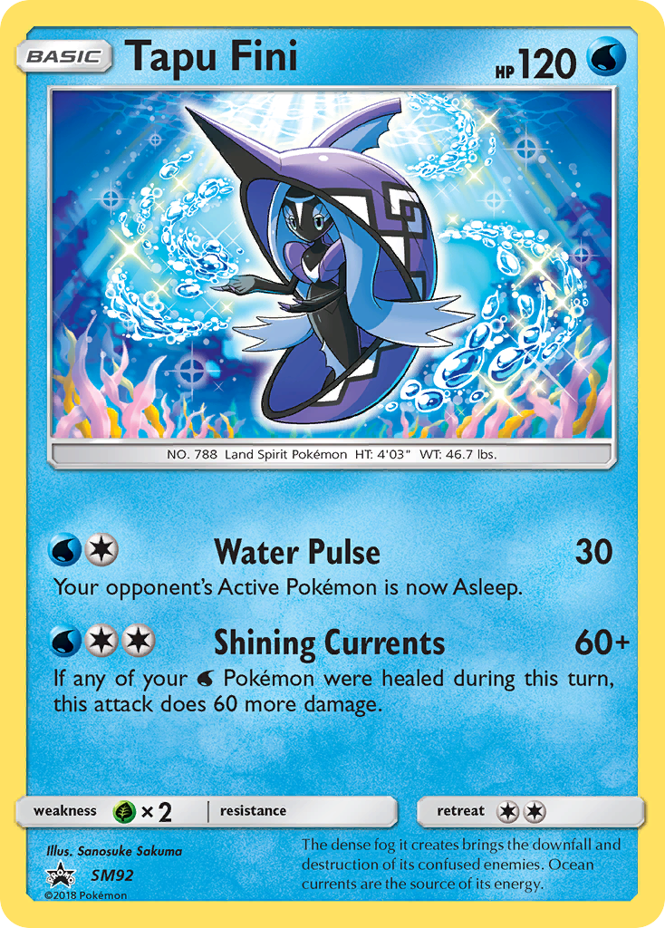 Tapu Fini — SM Black Star Promos #092 / 248