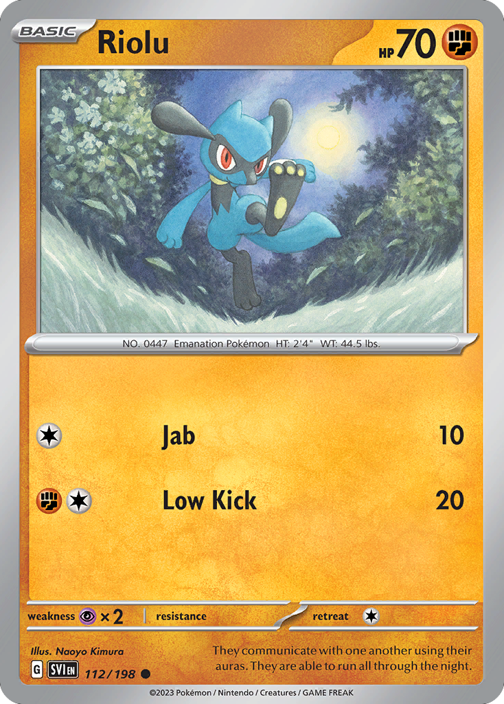 Riolu — Scarlet & Violet #112 / 198