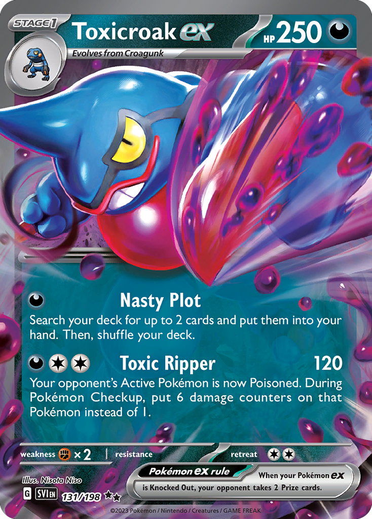 Toxicroak ex — Scarlet & Violet #131 / 198
