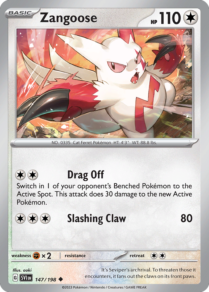 Zangoose — Scarlet & Violet #147 / 198