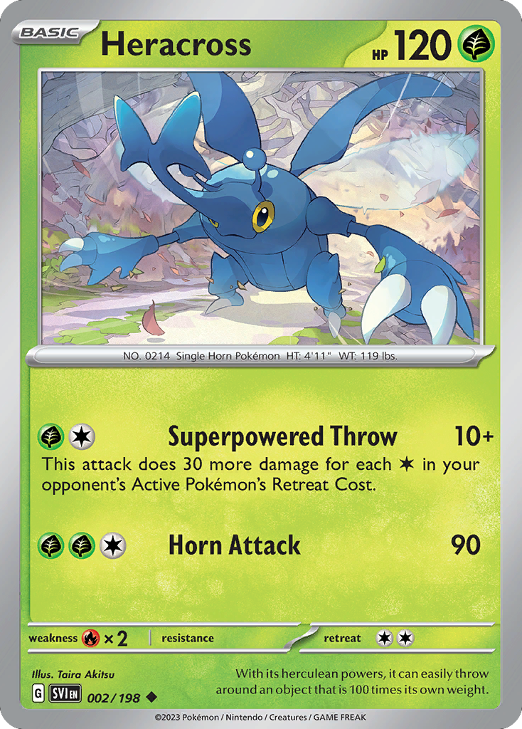 Heracross — Scarlet & Violet #002 / 198