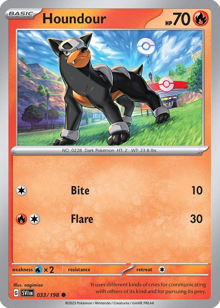 Houndour — Scarlet & Violet #033 / 198