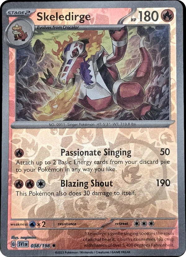 Skeledirge — Scarlet & Violet #038 / 198