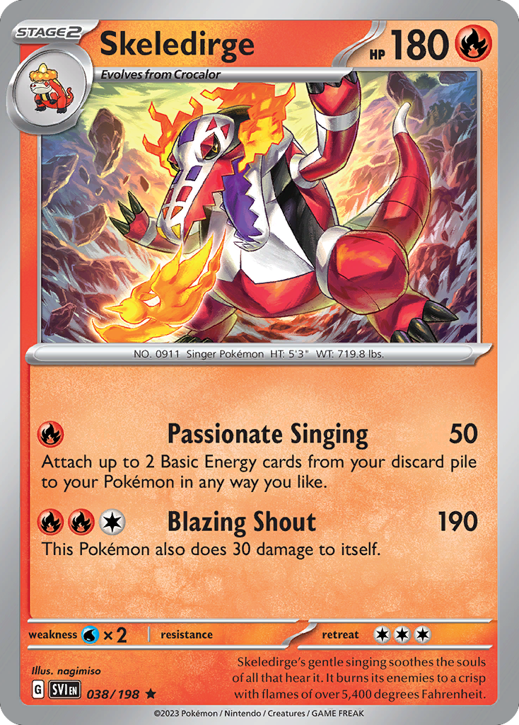 Skeledirge — Scarlet & Violet #038 / 198