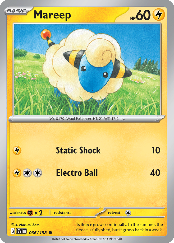 Mareep — Scarlet & Violet #066 / 198