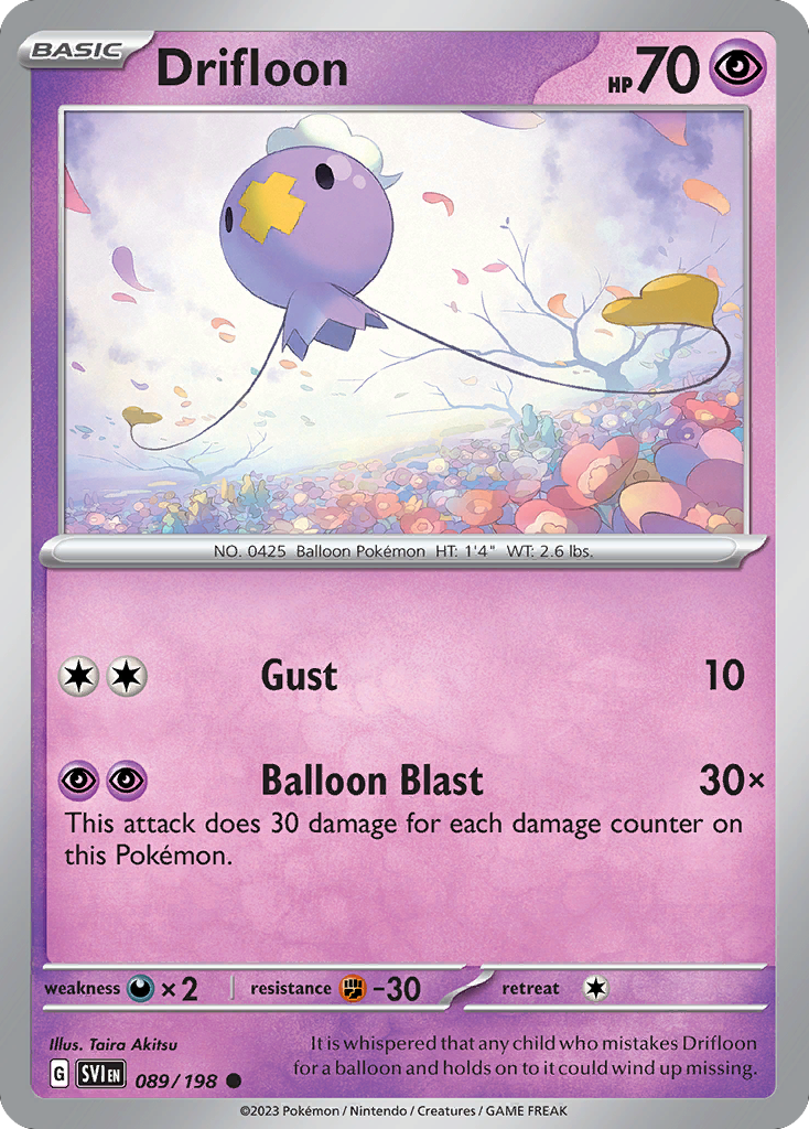 Drifloon — Scarlet & Violet #089 / 198