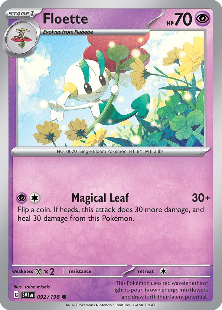 Floette — Scarlet & Violet #092 / 198