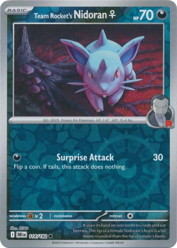 Team Rocket's Nidoran♀ — Destined Rivals #114 / 182