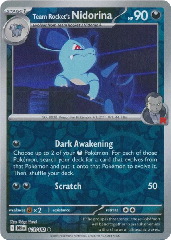 Team Rocket's Nidorina — Destined Rivals #115 / 182