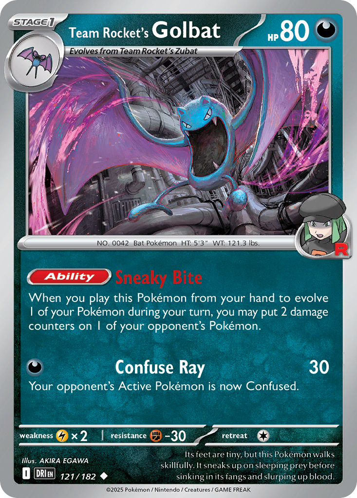 Team Rocket's Golbat — Destined Rivals #121 / 182