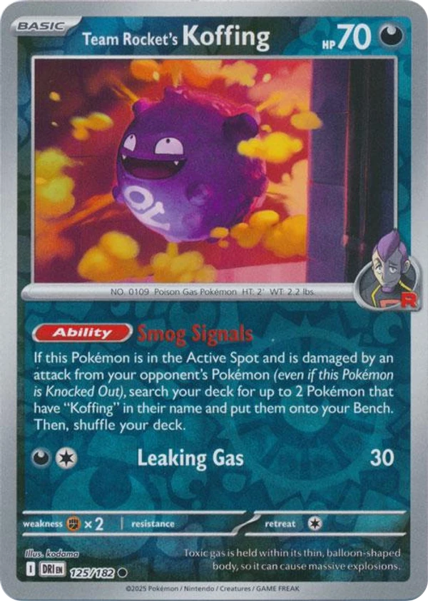 Team Rocket's Koffing — Destined Rivals #125 / 182