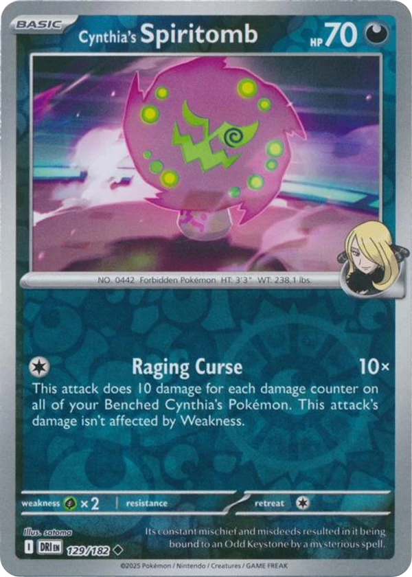 Cynthia's Spiritomb — Destined Rivals #129 / 182