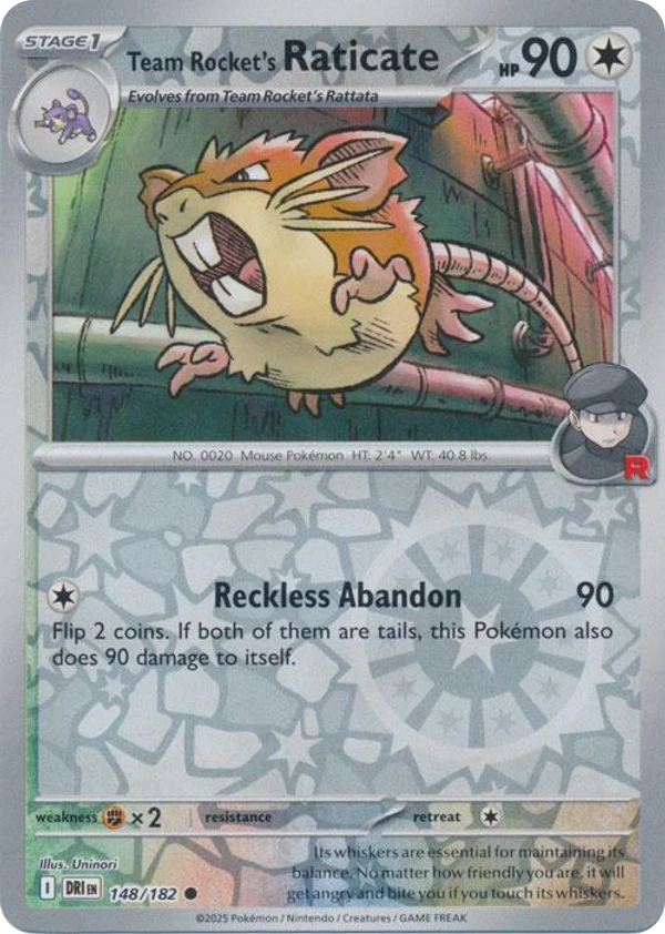 Team Rocket's Raticate — Destined Rivals #148 / 182