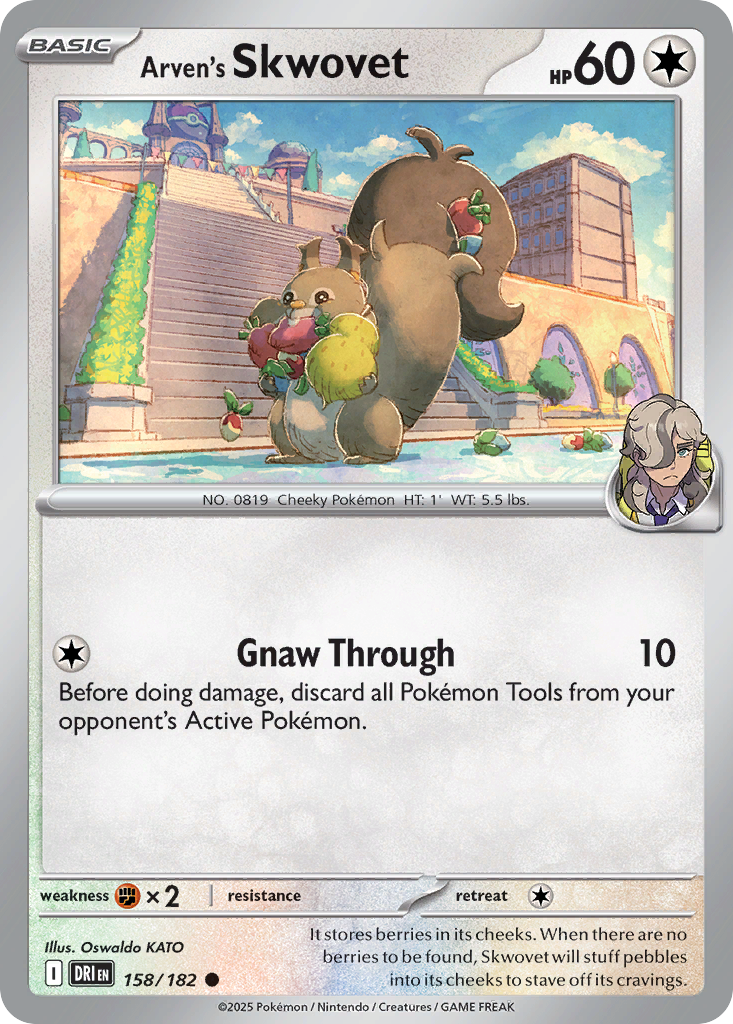 Arven's Skwovet — Destined Rivals #158 / 182