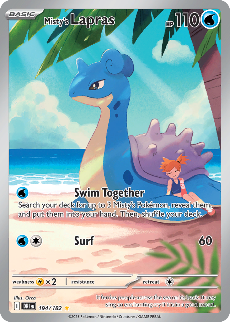 Misty's Lapras — Destined Rivals #194 / 182