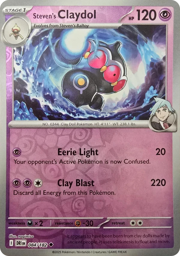 Steven's Claydol — Destined Rivals #084 / 182