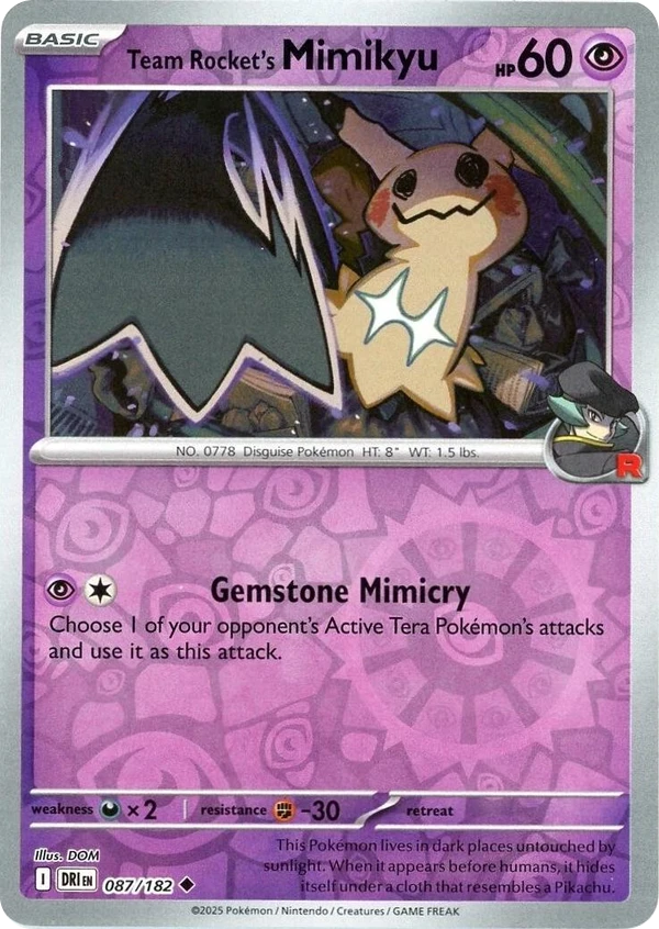 Team Rocket's Mimikyu — Destined Rivals #087 / 182