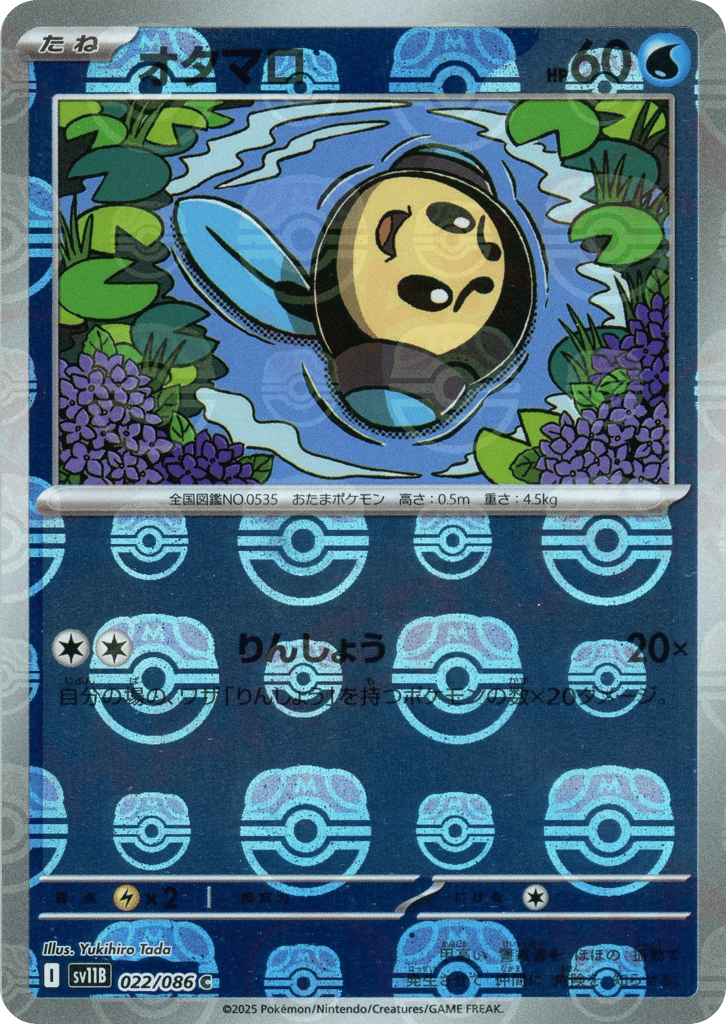 Tympole - 022/086 (Master Ball Pattern) — Black Bolt #022 / 86