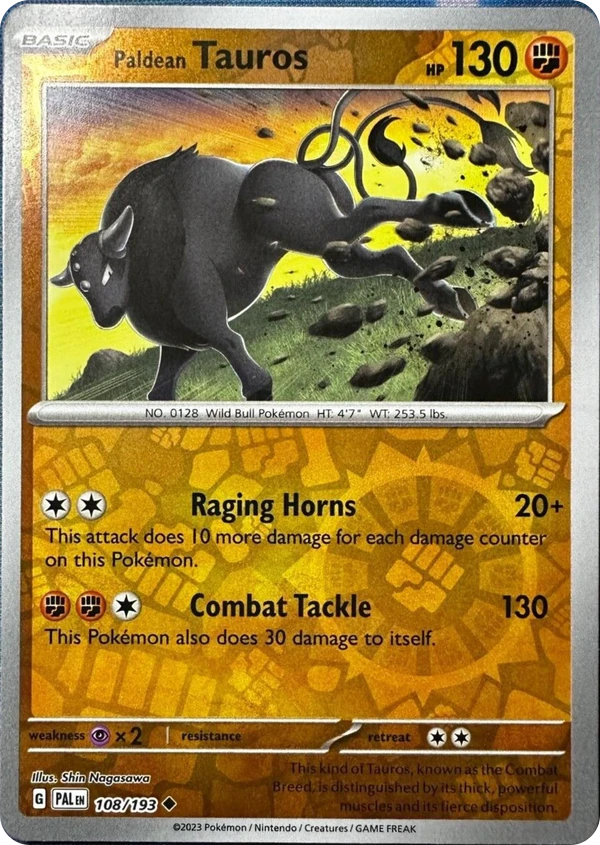 Paldean Tauros — Paldea Evolved #108 / 193