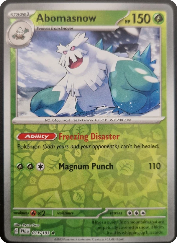 Abomasnow — Paldea Evolved #011 / 193