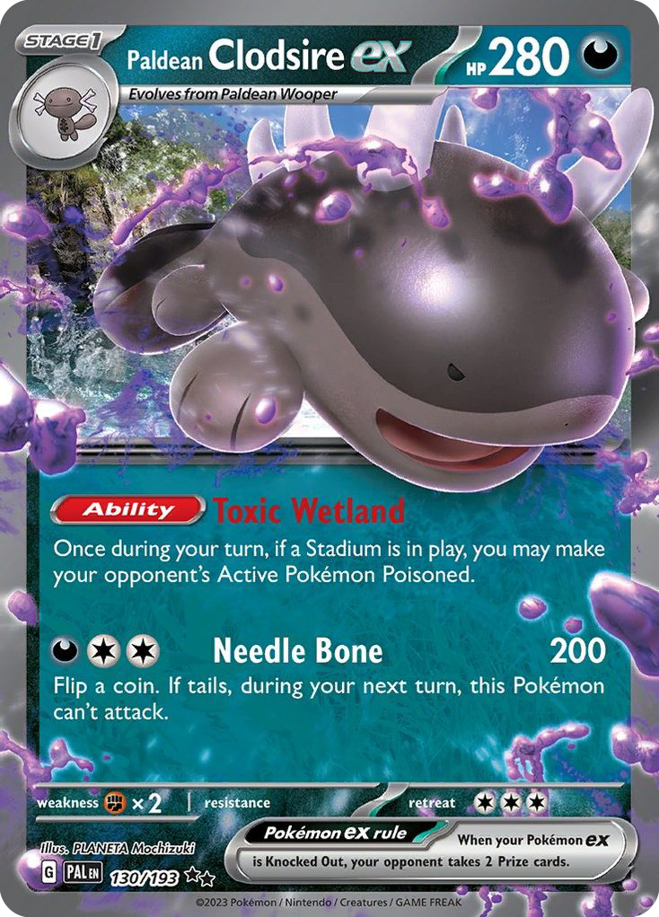 Paldean Clodsire ex — Paldea Evolved #130 / 193