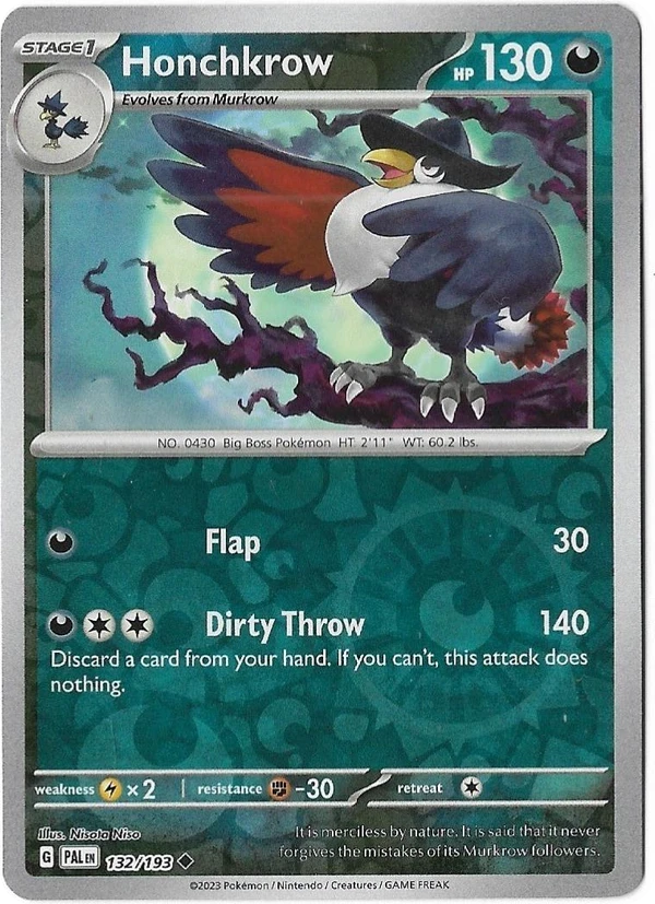Honchkrow — Paldea Evolved #132 / 193