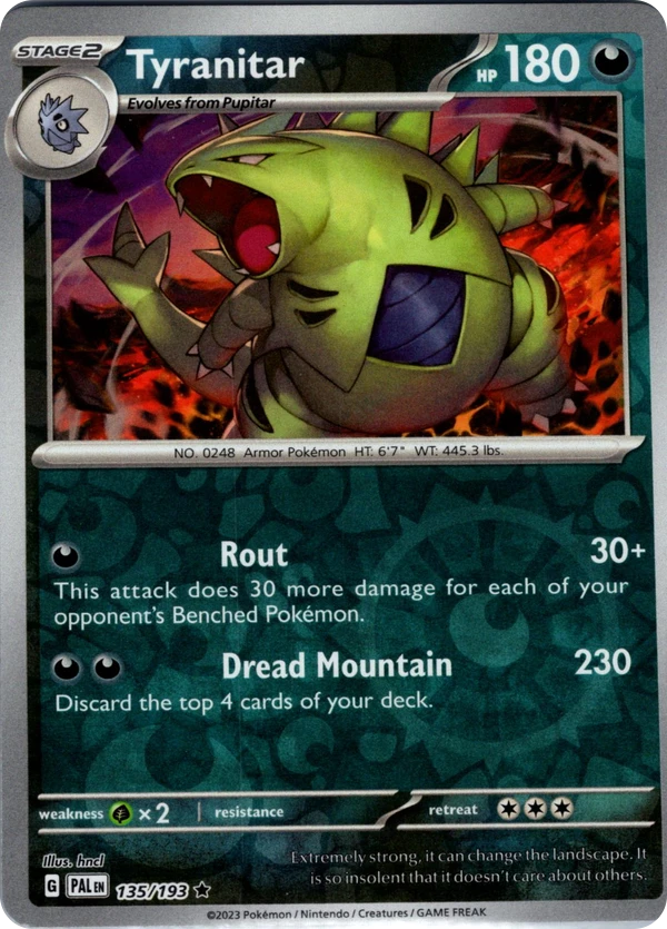Tyranitar — Paldea Evolved #135 / 193