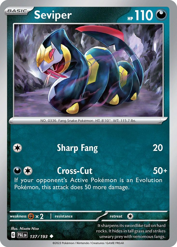 Seviper — Paldea Evolved #137 / 193