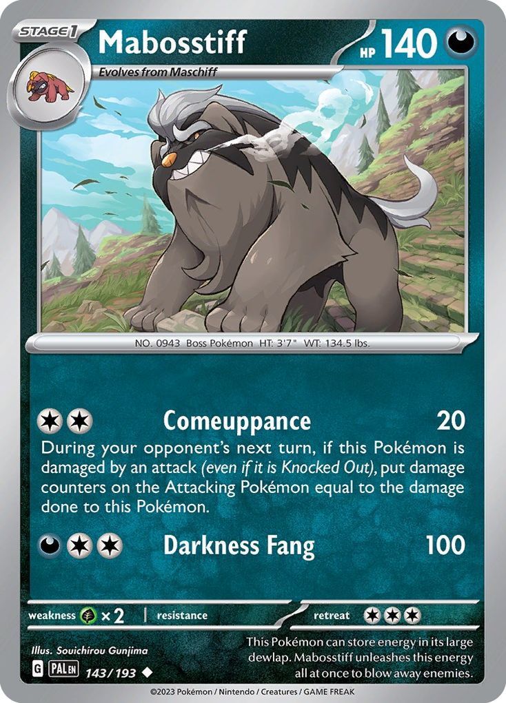 Mabosstiff — Paldea Evolved #143 / 193