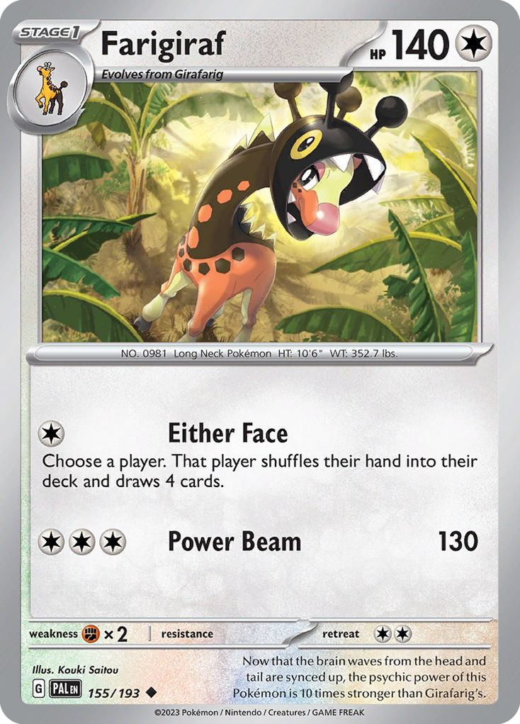 Farigiraf — Paldea Evolved #155 / 193