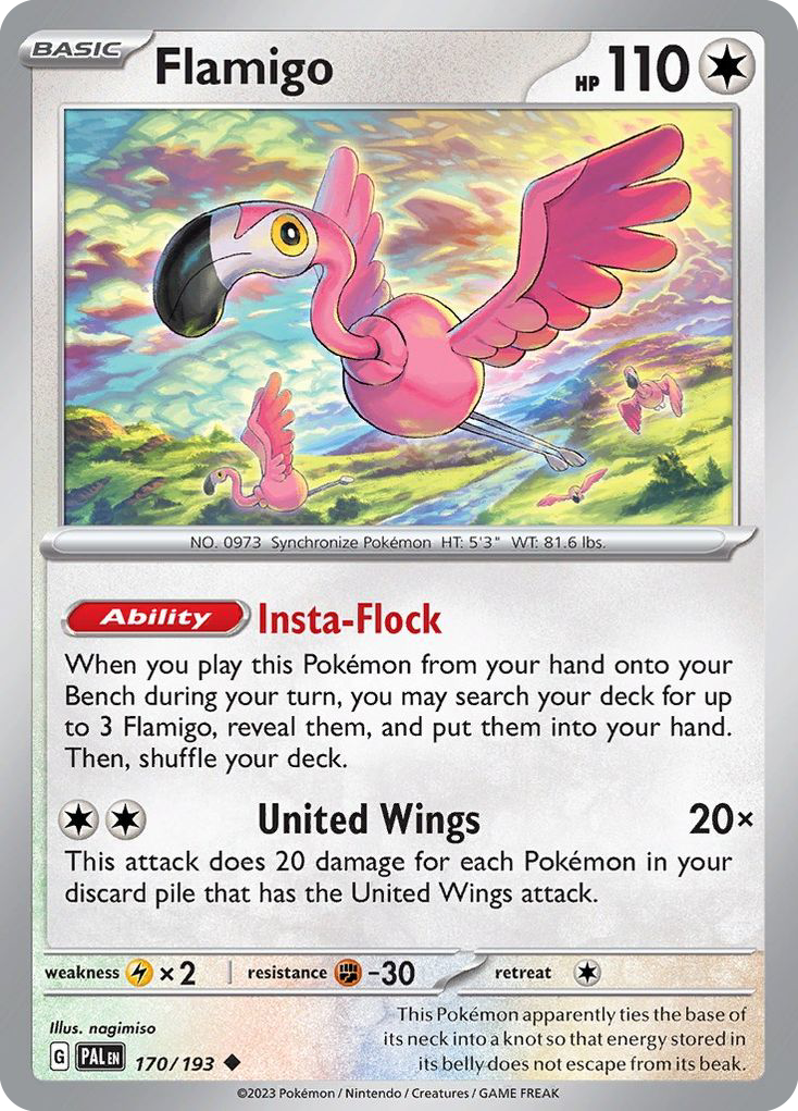 Flamigo — Paldea Evolved #170 / 193