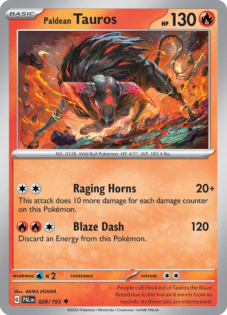 Paldean Tauros — Paldea Evolved #028 / 193
