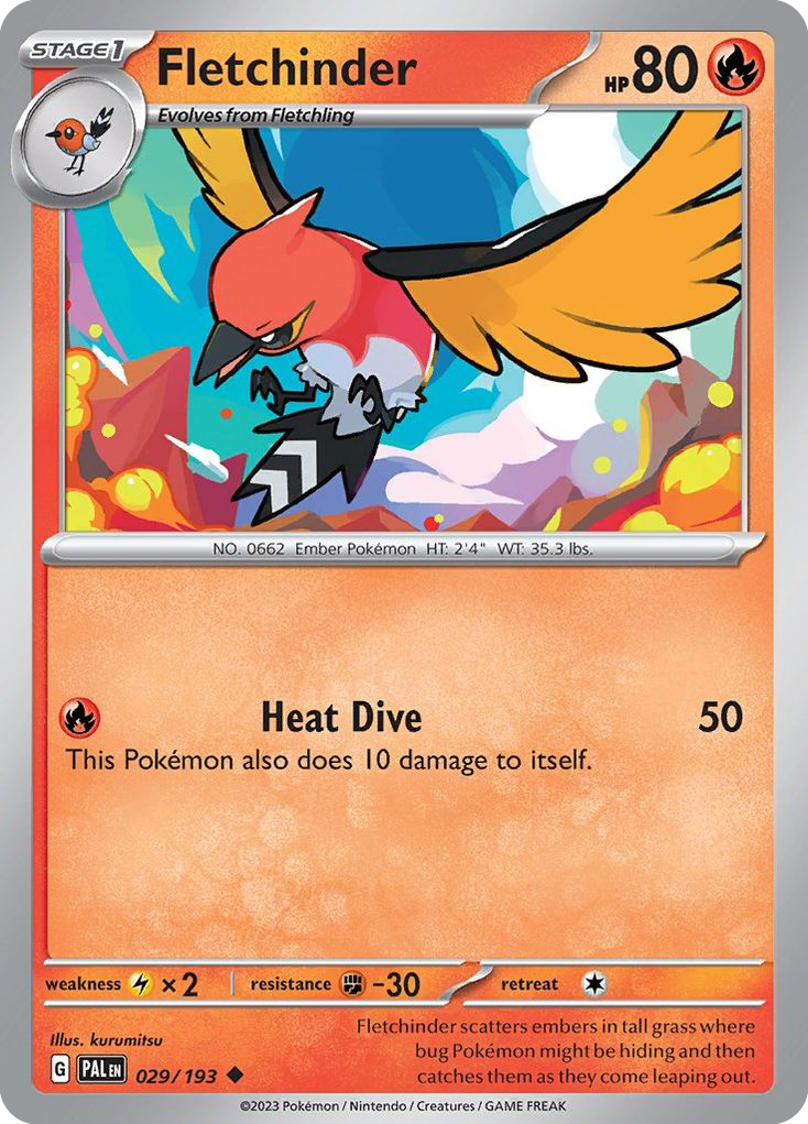 Fletchinder — Paldea Evolved #029 / 193