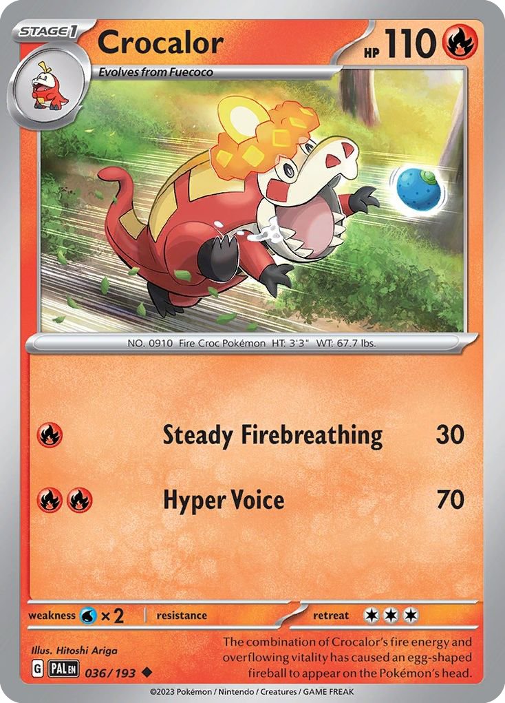 Crocalor — Paldea Evolved #036 / 193