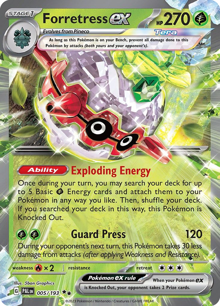 Forretress ex — Paldea Evolved #005 / 193