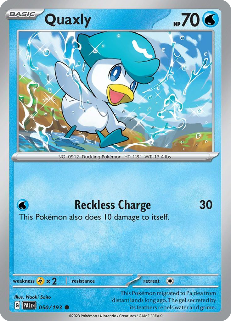 Quaxly — Paldea Evolved #050 / 193