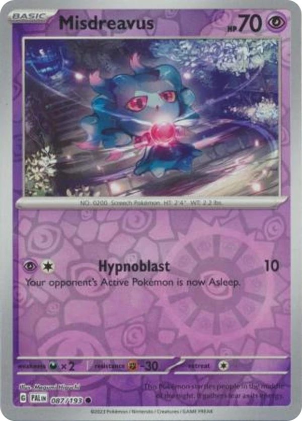 Misdreavus — Paldea Evolved #087 / 193