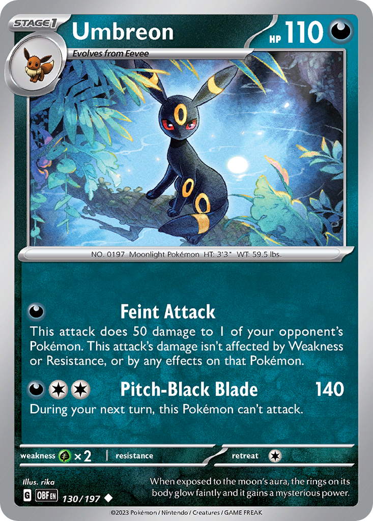 Umbreon — Obsidian Flames #130 / 197