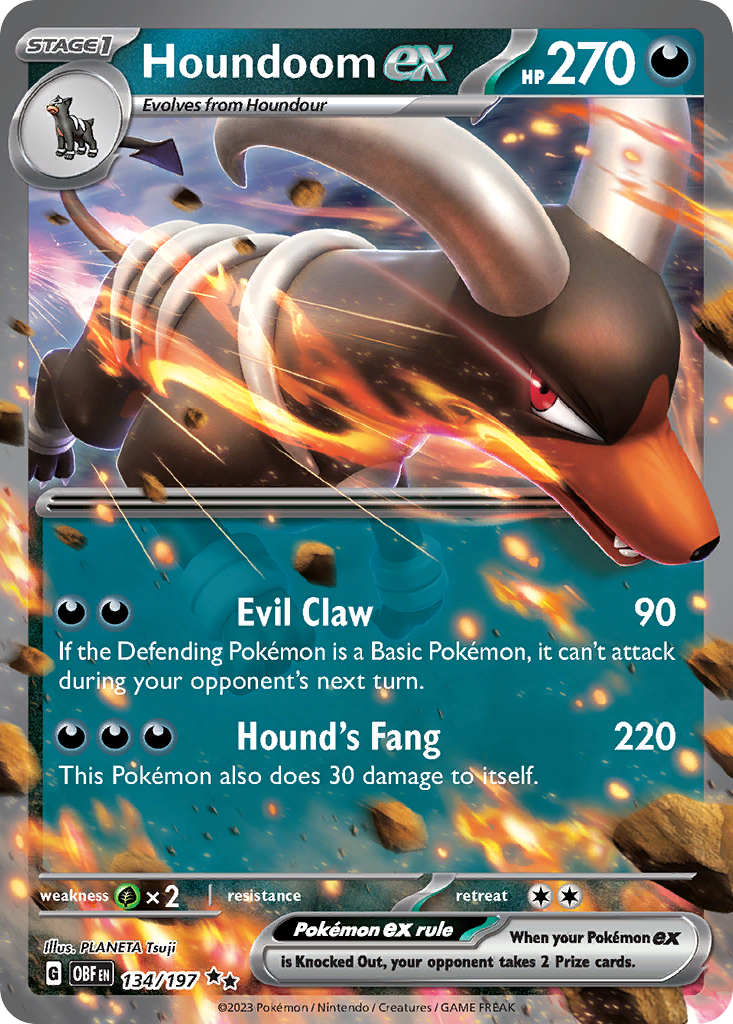 Houndoom ex — Obsidian Flames #134 / 197