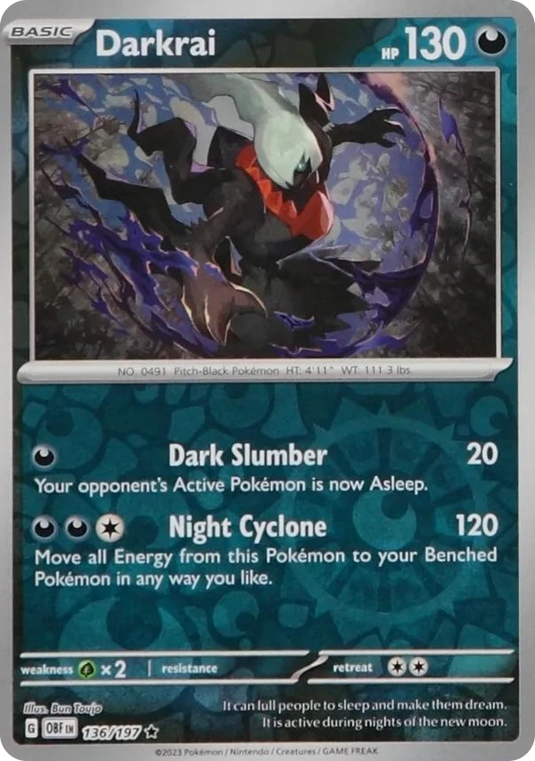 Darkrai — Obsidian Flames #136 / 197